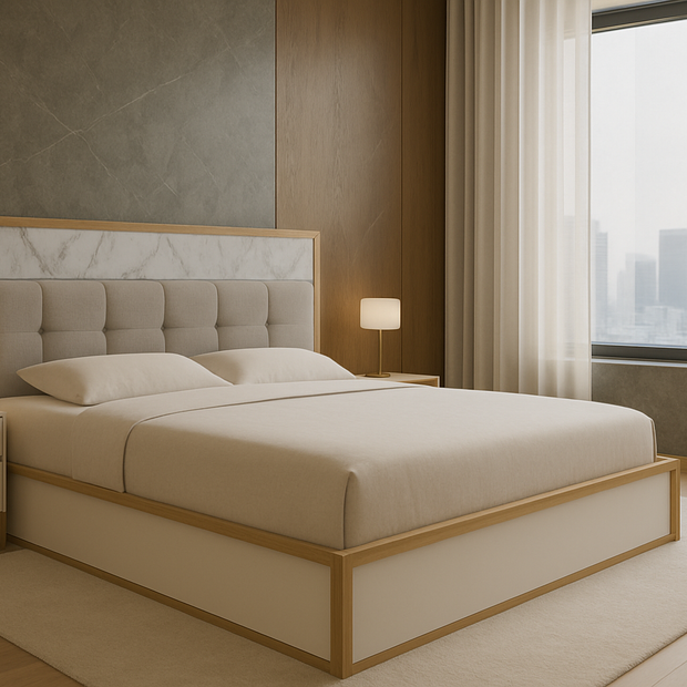 Premium Fabric Finish – Celeste Upholstered Bed