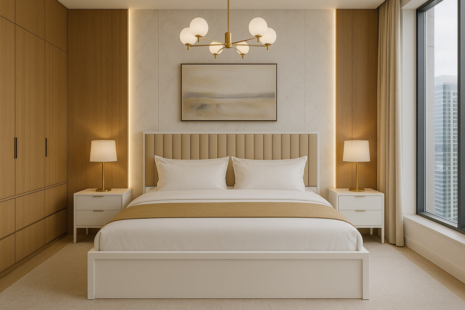 Premium Fabric Detail – Linea King Bed by DF2H