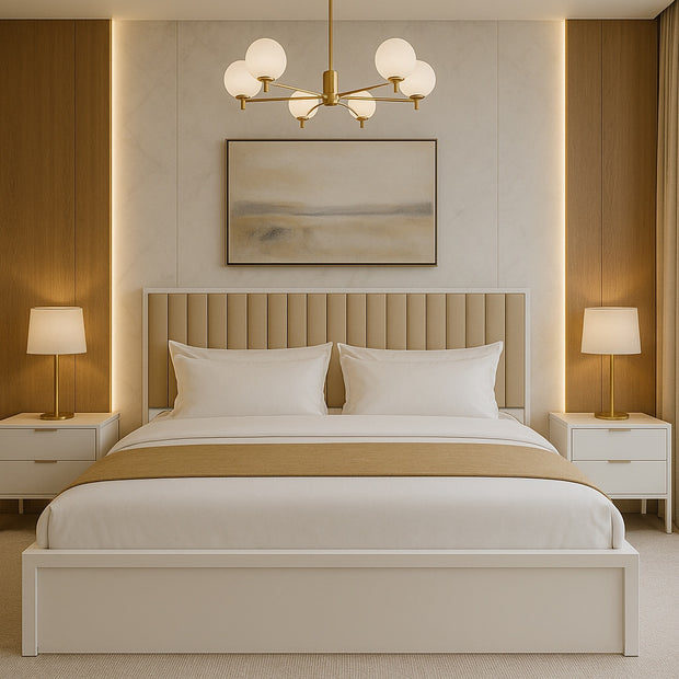 Premium Fabric Detail – Linea King Bed by DF2H