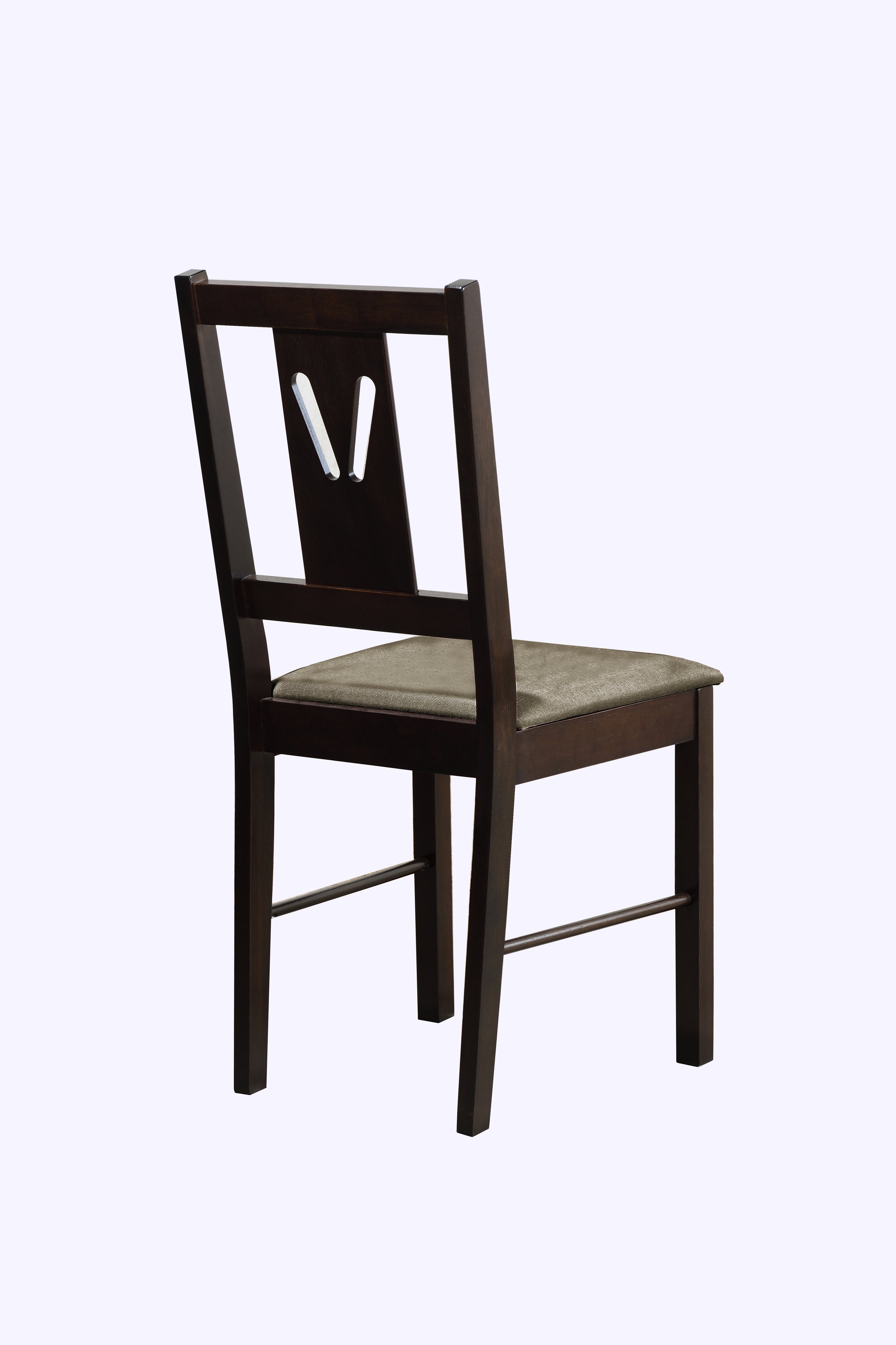 Thetis 4-Seater Wooden Dining Table Set with Solid Wood Chairs