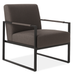 Rue Armchair - Grey | Modern Lounge Chair with Sculpted Comfort