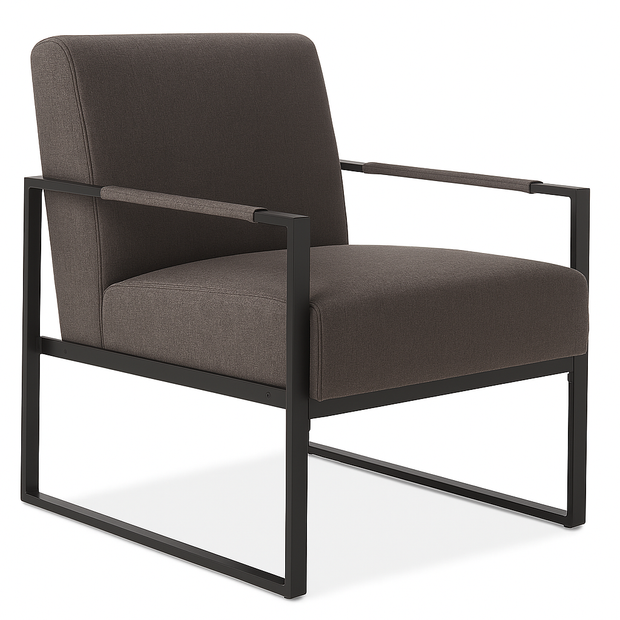 Rue Armchair - Grey | Modern Lounge Chair with Sculpted Comfort