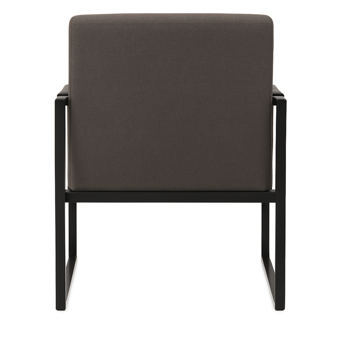 Rue Armchair - Grey | Modern Lounge Chair with Sculpted Comfort