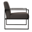 Rue Armchair - Grey | Modern Lounge Chair with Sculpted Comfort