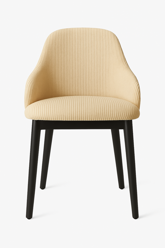 Posh Dining Chair - Beige | Modern Upholstered Comfort