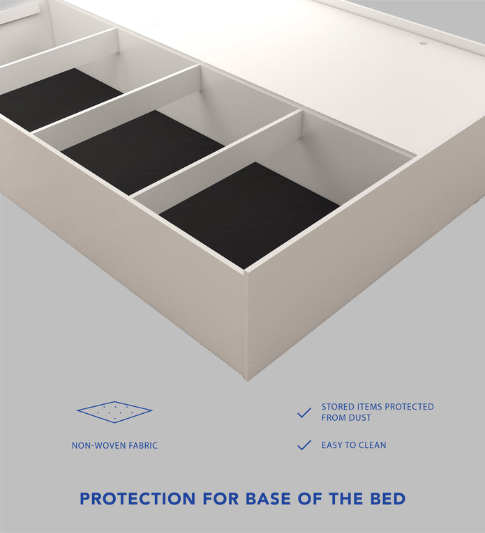 Tada Queen Bed – Box Storage & Premium Leatherette Upholstery | DF2H