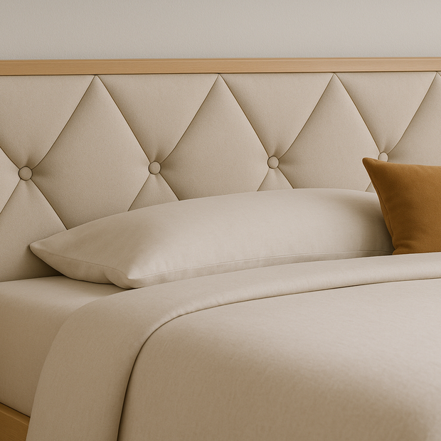 سرير فيلورا كينج سايز المنجد مع تخزين هيدروليكي