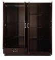 Housen 4-Door Wardrobe with Shelves (Engineered Wood)