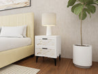 Linear Calm — 9-Piece Home Furniture Combo (Beige, White & Black)