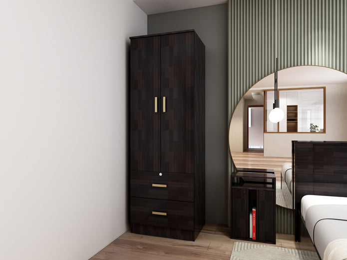 Ren Classic Bedroom Set – Queen, 2-Door Wardrobe & Side Table