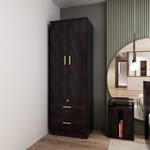 Ren Classic Bedroom Set – Queen, 2-Door Wardrobe & Side Table