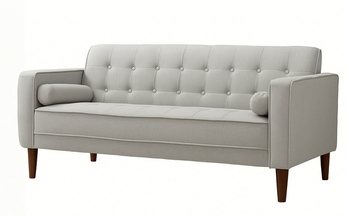 أريكة أركاديا ثلاثية المقاعد (رمادية)