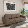 Brume 3-Seater Sofa - Modern Fabric Lounger (Beige & Dull Brown)