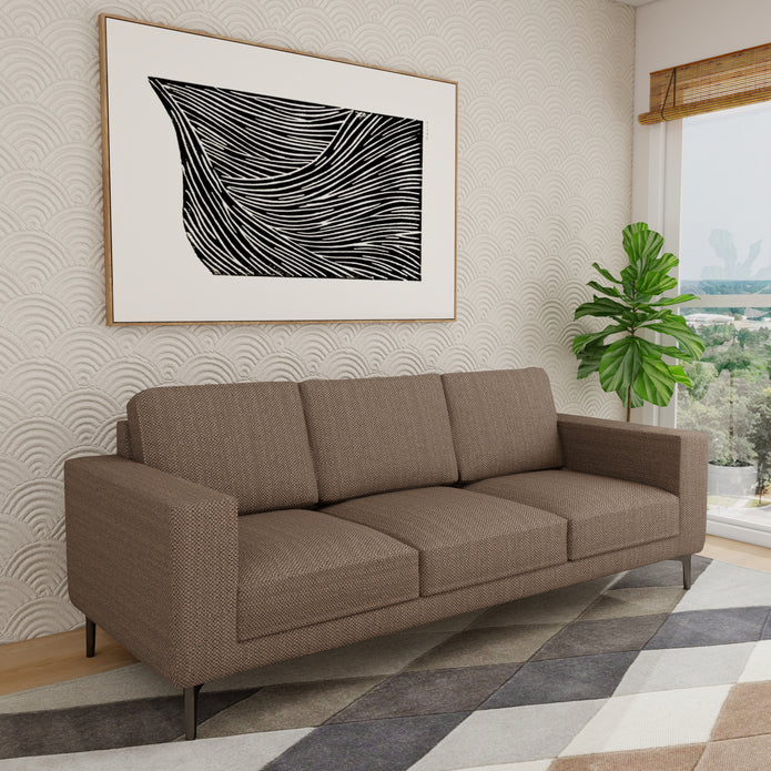 Terra Lume — 9-Piece Home Furniture Combo (Honey Ash & Dull Brown)