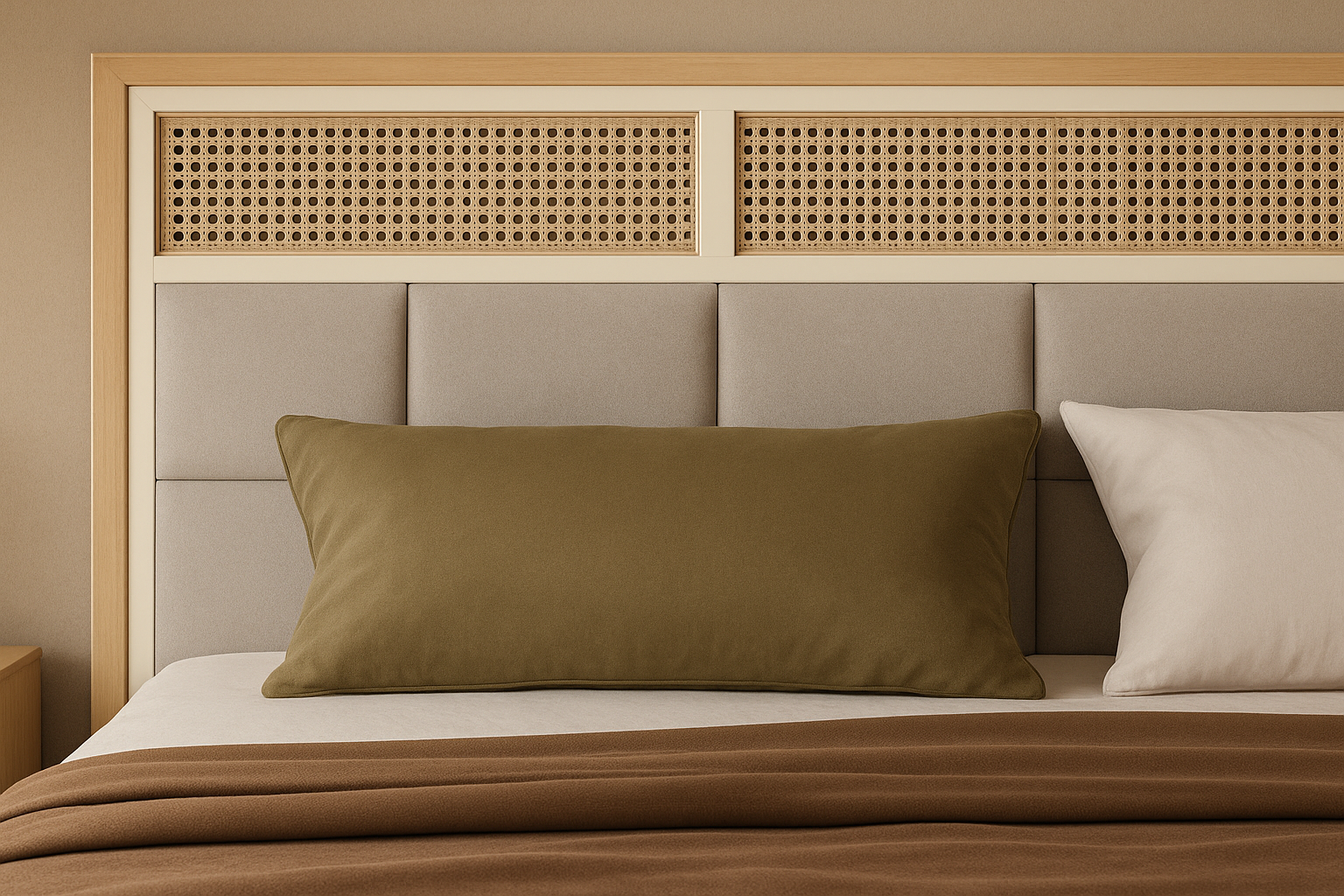 سرير ليورا مع قماش فاخر وصندوق تخزين - سرير كينج