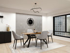 Urbanite Dining Table (Grey) - Solid Wood, 4-6 Seater