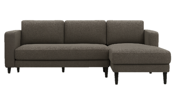 Axis 3-Seater Sofa - Modern Fabric Sofa (Beige & Grey)