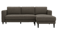 Axis 3-Seater Sofa - Modern Fabric Sofa (Beige & Grey)
