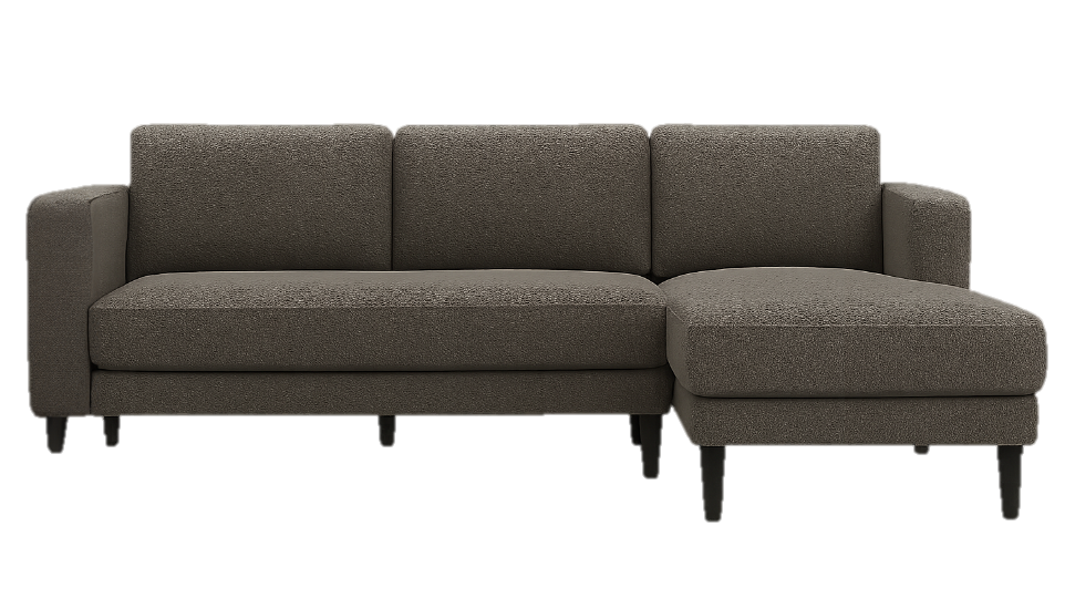 Axis 3-Seater Sofa - Modern Fabric Sofa (Beige & Grey)