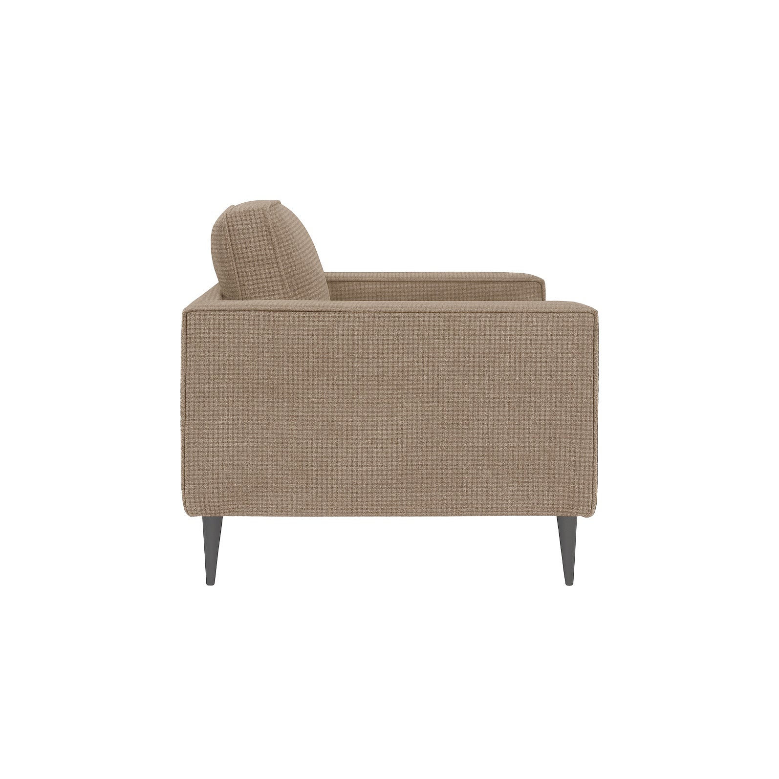 Brume 3-Seater Sofa - Modern Fabric Lounger (Beige & Dull Brown)