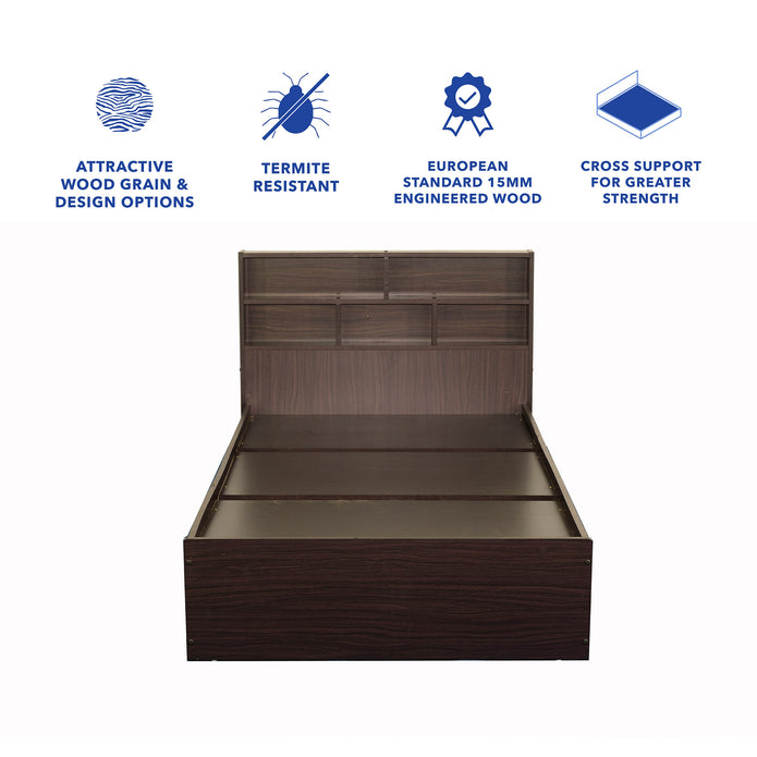 سرير ياماكو كوين بلون الجوز