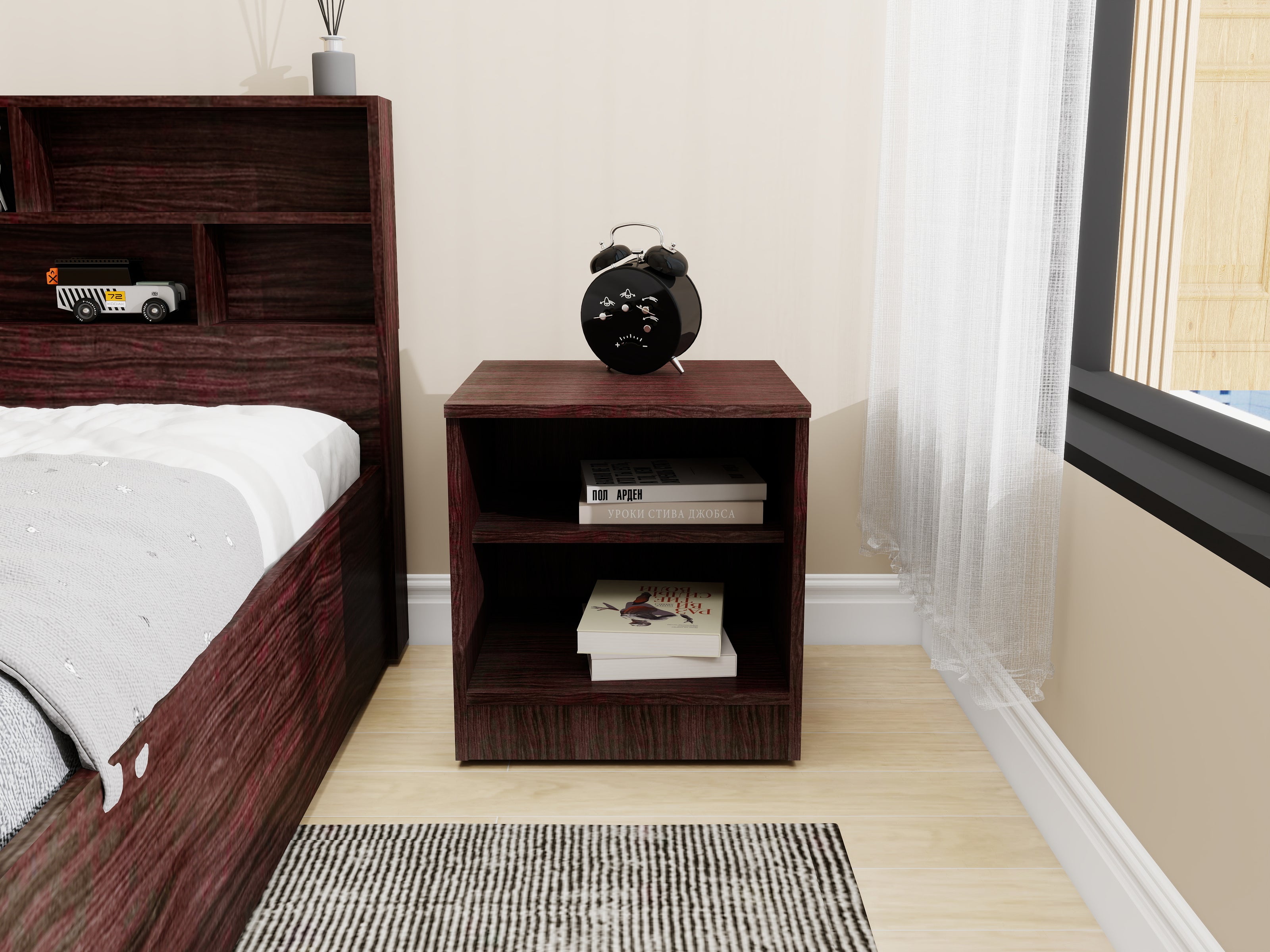 Takeo Retreat Bedroom Set – Single Bed, Wardrobe & Bedside Table