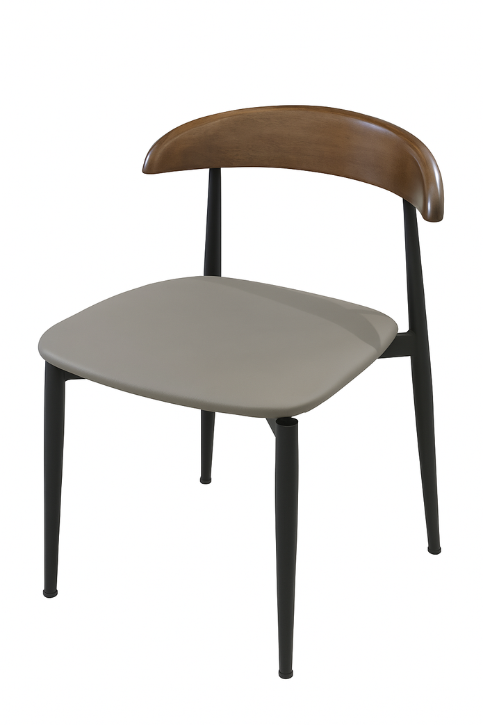 Breva Grey Dining Chair - Modern Upholstered Comfort