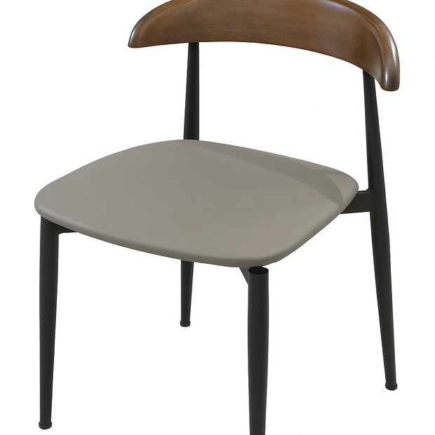 Breva Grey Dining Chair - Modern Upholstered Comfort
