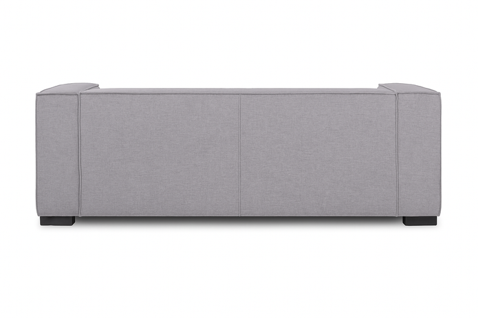 Palms 3-Seater Sofa - Modern Fabric Lounger (Grey)