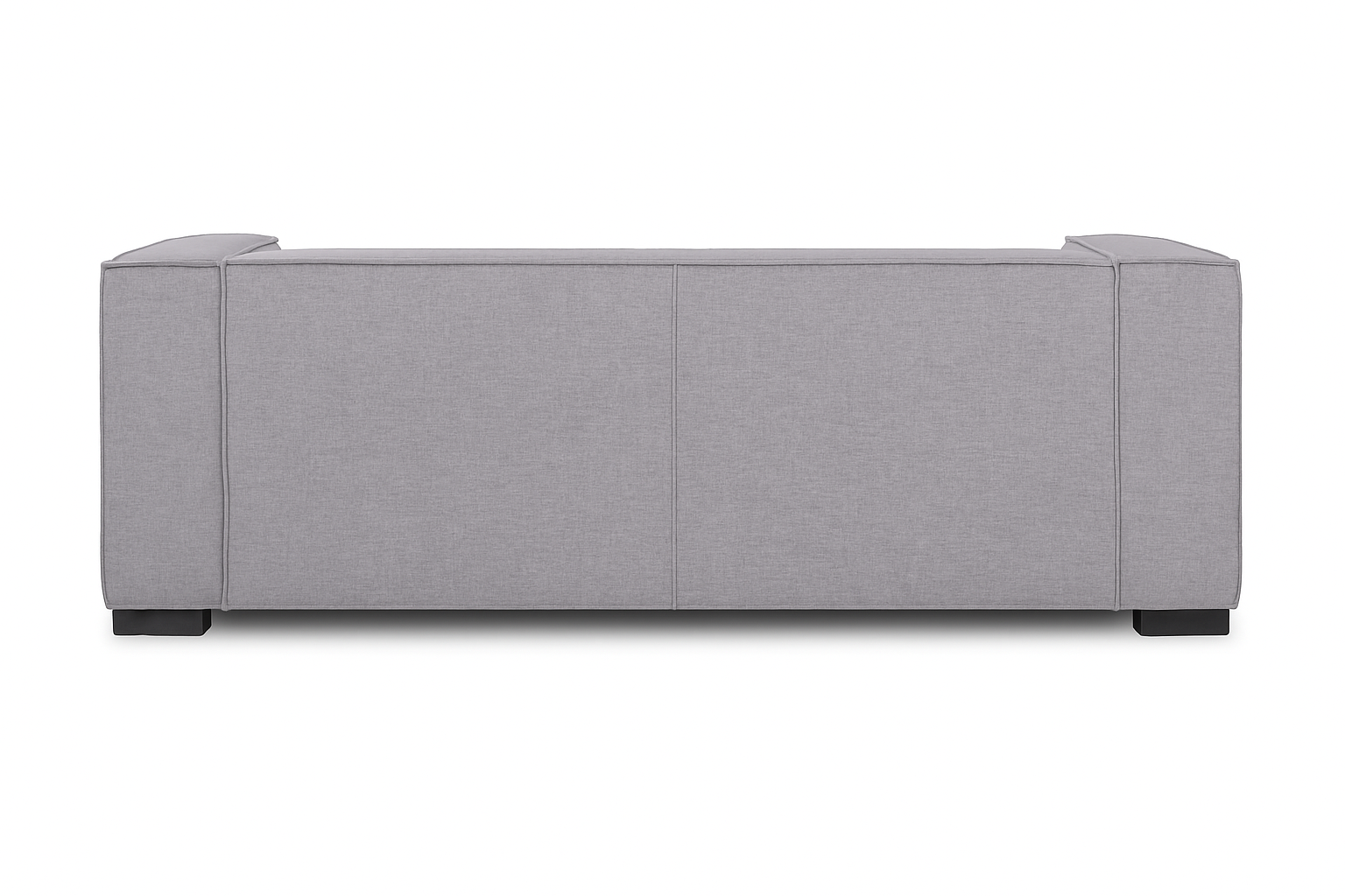 Palms 3-Seater Sofa - Modern Fabric Lounger (Grey)