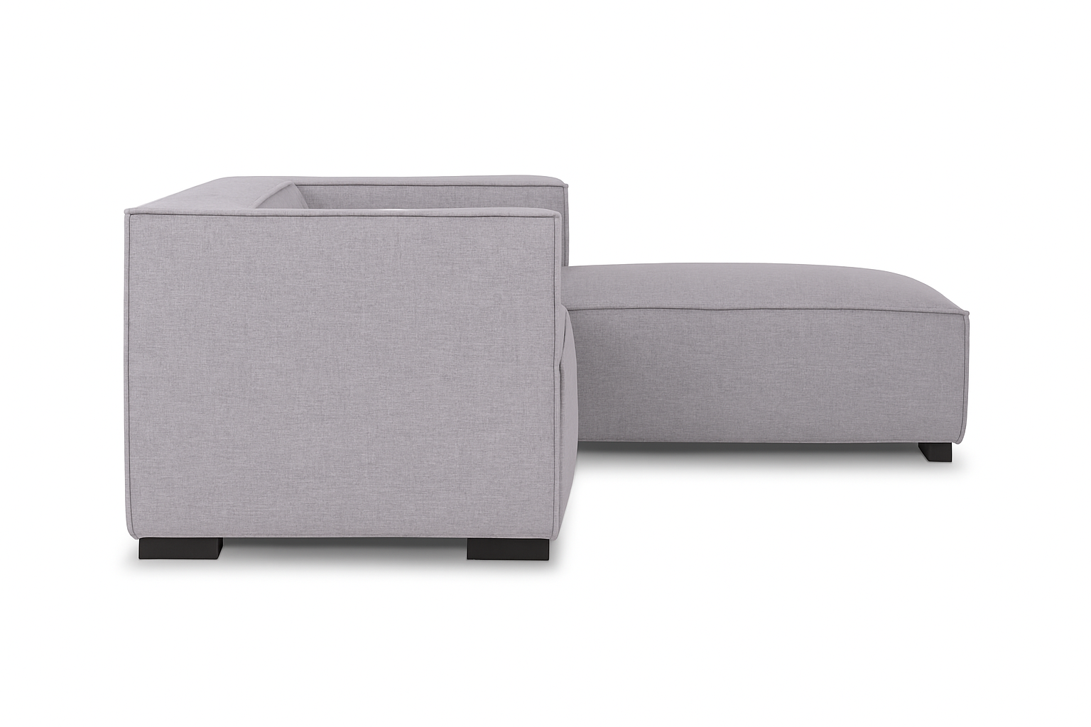 Palms 3-Seater Sofa - Modern Fabric Lounger (Grey)