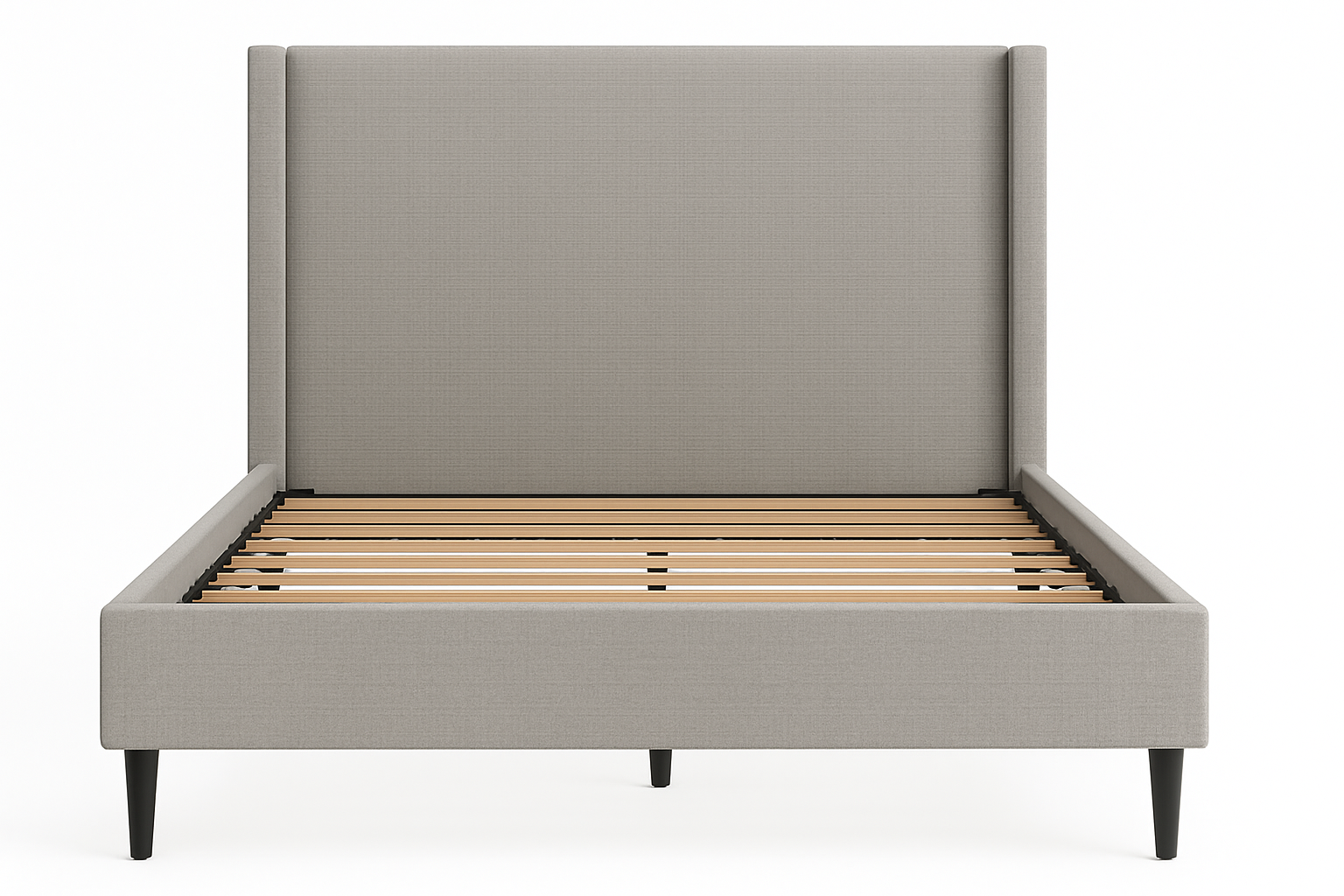 Cityscape Upholstered Bed (Grey) - King & Queen