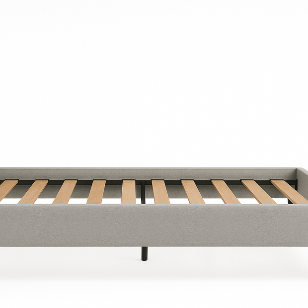 سرير سيتي سكيب المنجد (رمادي) - مقاس كينج وكوين