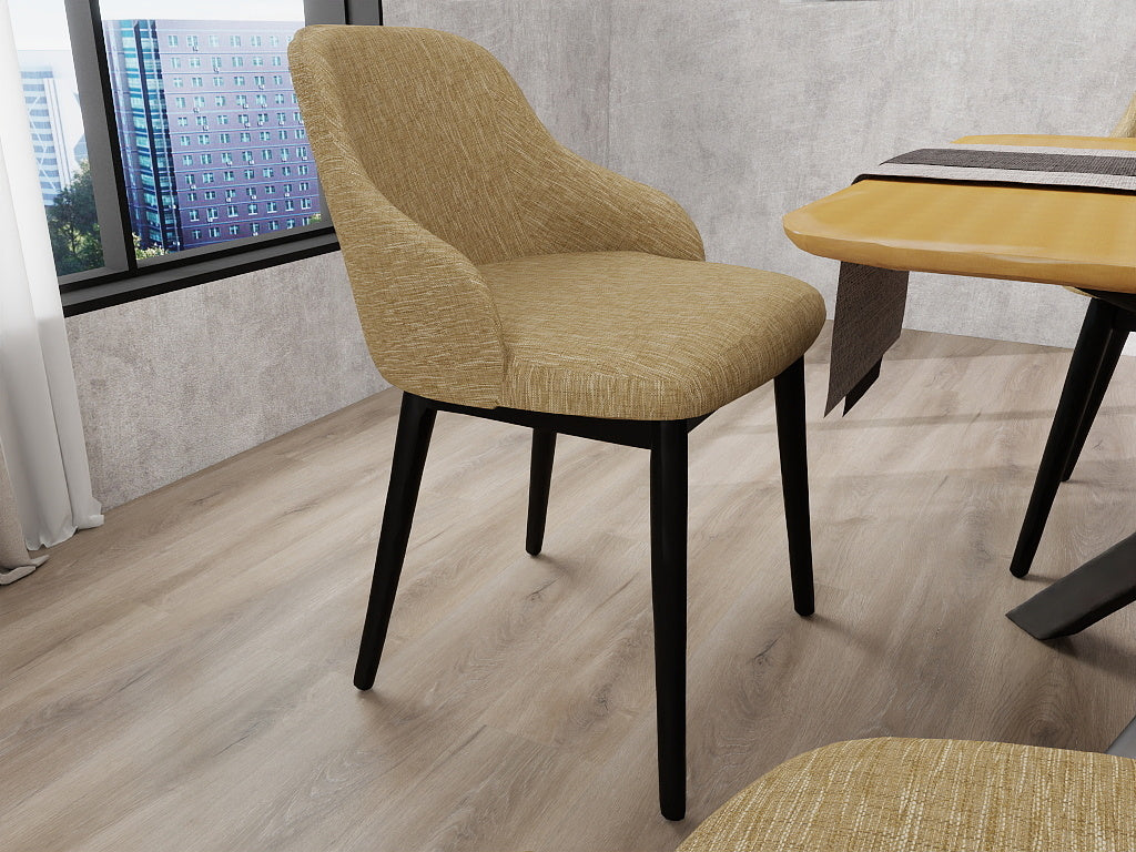 Posh Dining Chair - Beige | Modern Upholstered Comfort