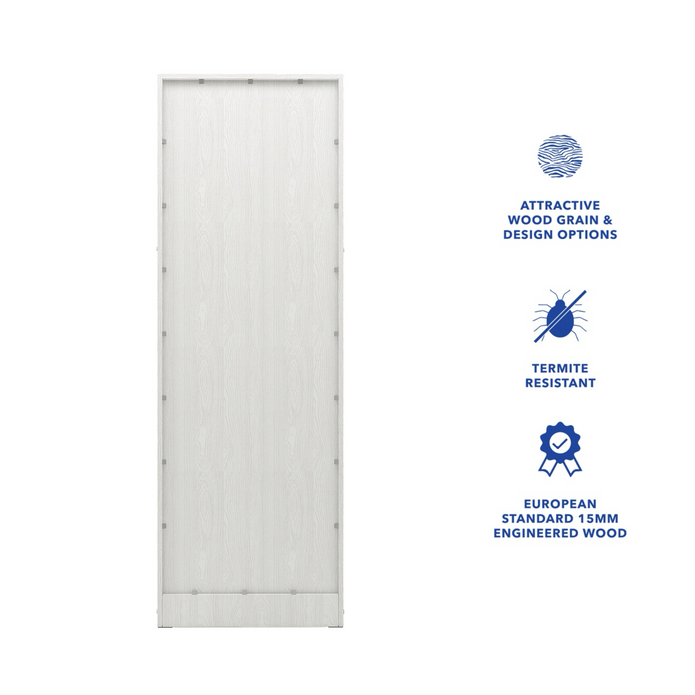 خزانة ملابس خشبية ببابين من رين – غرفة نوم مدمجة الميرة