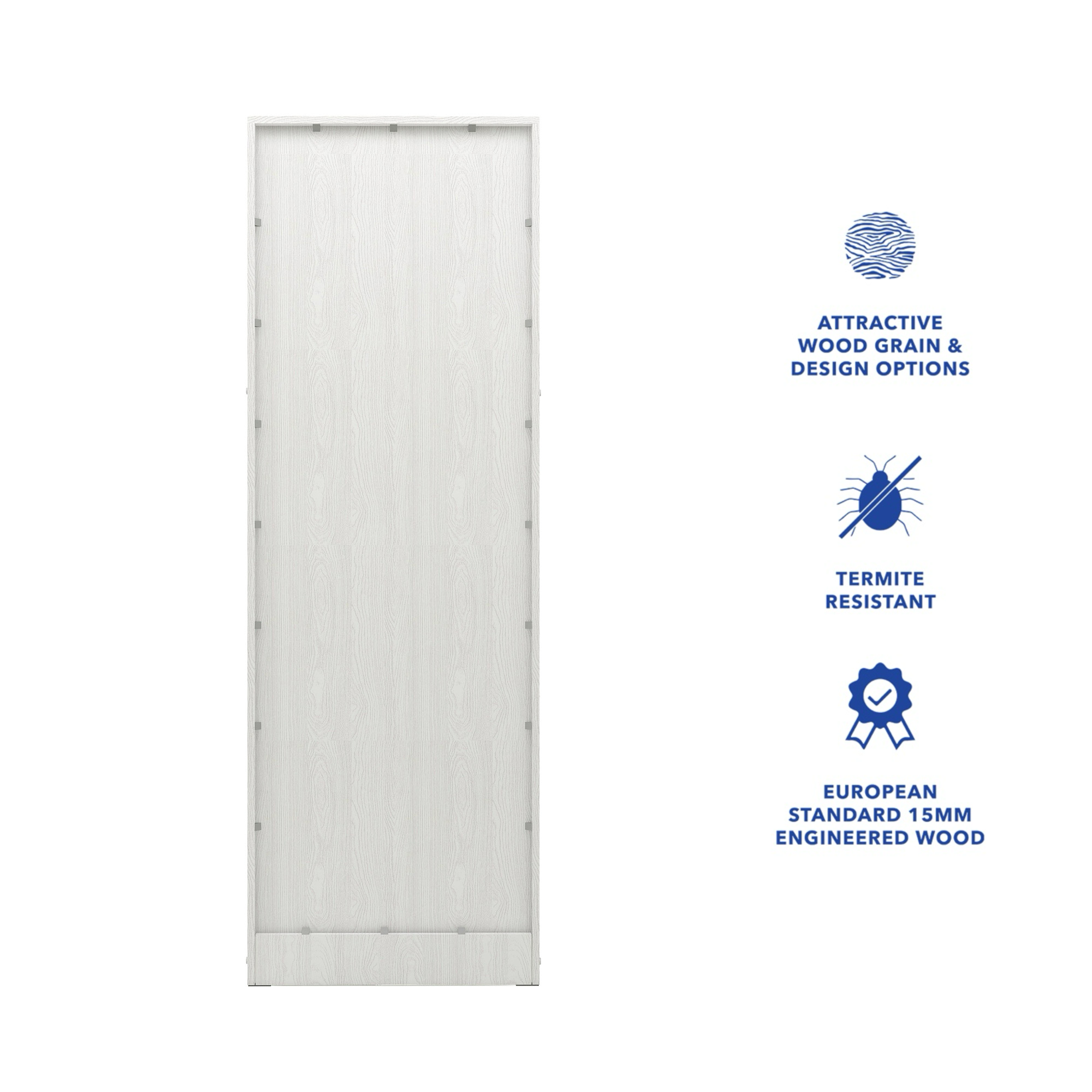 خزانة ملابس خشبية ببابين من رين – غرفة نوم مدمجة الميرة