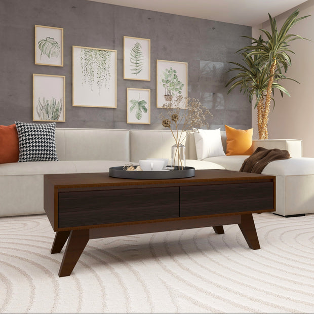 طاولة قهوة بوفيه - طاولة مركزية عصرية مع مساحة تخزين