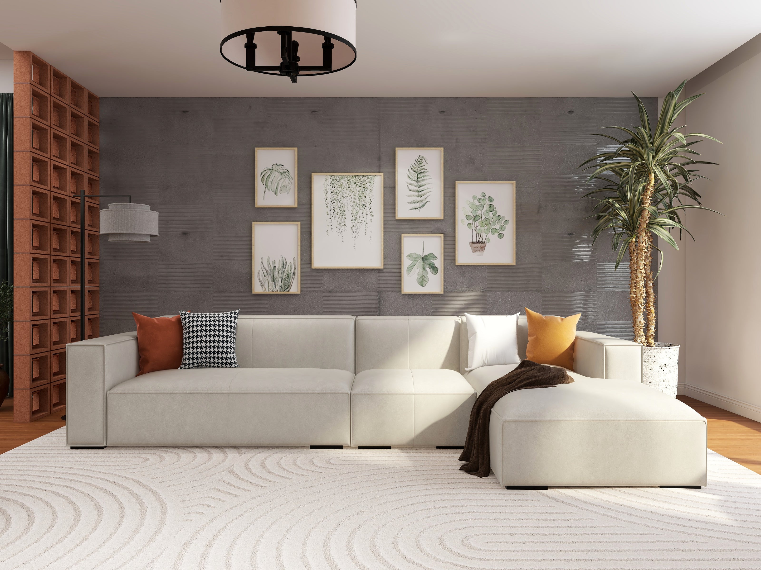 Artisan Dawn — 9-Piece Premium Home Furniture Combo (Grey & Walnut)