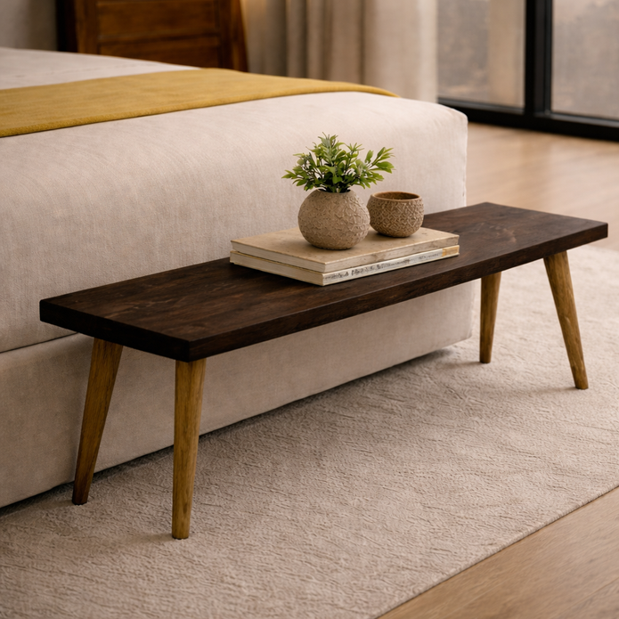 Walnoir Ledge luxury bench from Elan Collection by DF2H