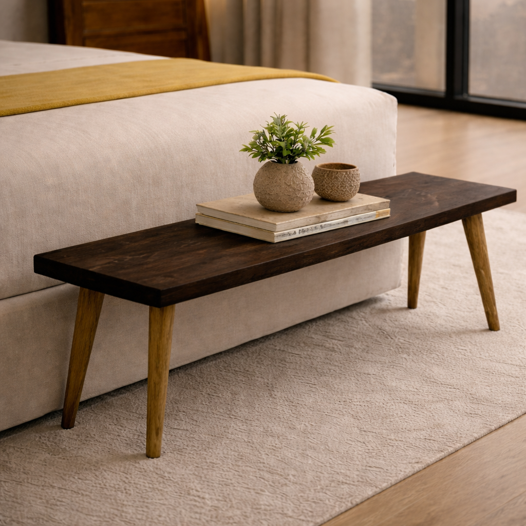 Walnoir Ledge luxury bench from Elan Collection by DF2H