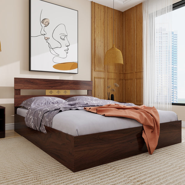 Julian Elegance Bedroom Set – Queen Bed, 4-Door Mirror Wardrobe & Bedside Table