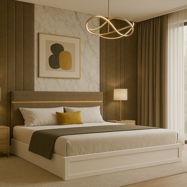 Premium Fabric Finish – Zuri Bed