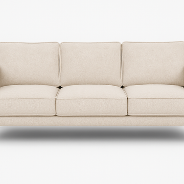 Brume 3-seater sofa in Beige — front view