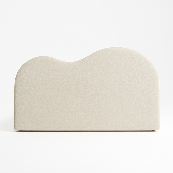 Reverie Frame Upholstered Bed (Beige) - King & Queen