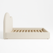 Reverie Frame Upholstered Bed (Beige) - King & Queen
