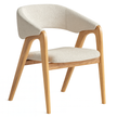 Sable Curve Dining Chair (Beige)