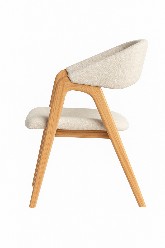 Sable Curve Dining Chair (Beige)