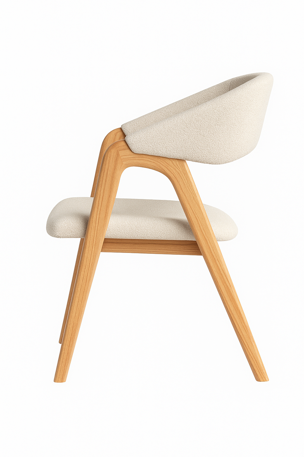 Sable Curve Dining Chair (Beige)