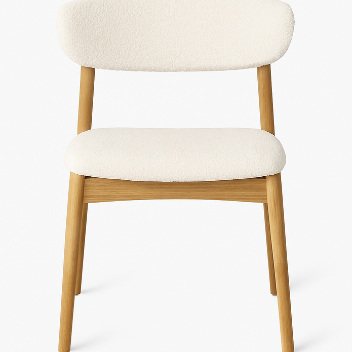 LoomRest Dining Chair - Upholstery (Beige & Grey)