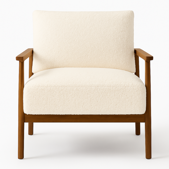 Oakstrand Armchair - Beige Modern Lounge Chair
